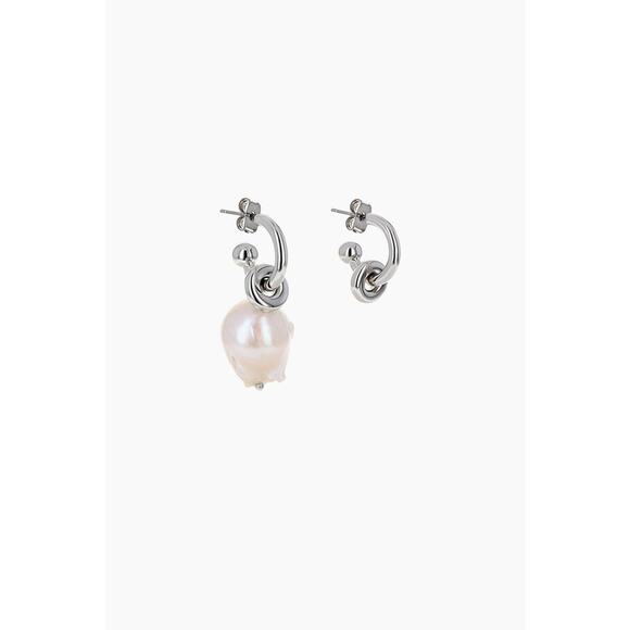 Justine Clenquet Laurie Earrings Palladium - One Size - Picture 2 of 5